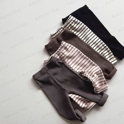 Baby Toddler Ribbed/Striped Leggings - image 2