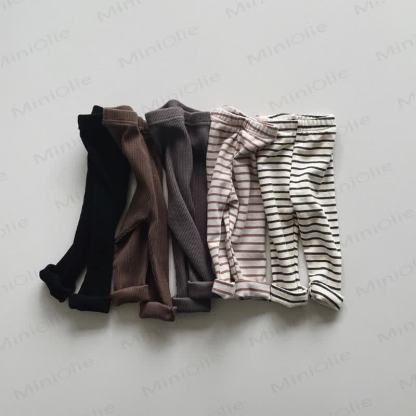 Baby Toddler Ribbed/Striped Leggings - image 3