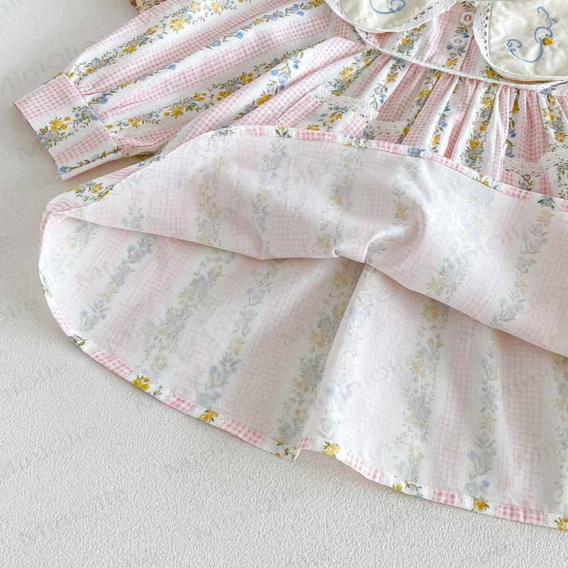 Toddler Girl Floral Long Sleeve Dress - image 11