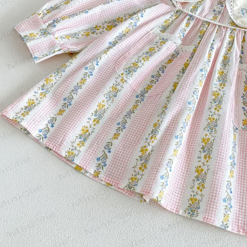 Toddler Girl Floral Long Sleeve Dress - image 10