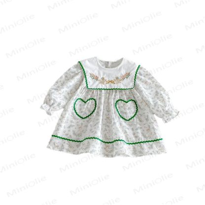 Toddler Girl Duck Print Long Sleeve Dress - image 6