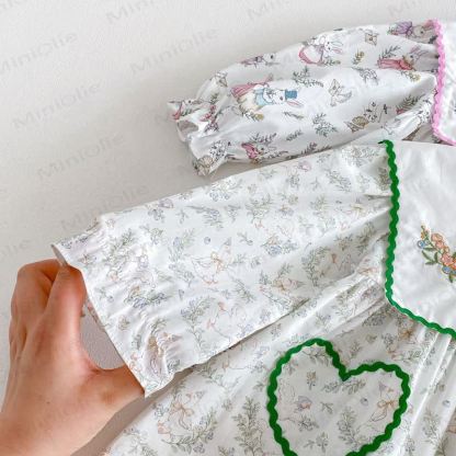Toddler Girl Duck Print Long Sleeve Dress - image 8