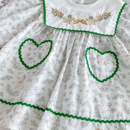 Toddler Girl Duck Print Long Sleeve Dress - image 10