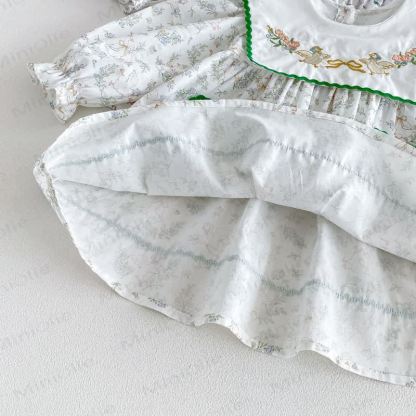Toddler Girl Duck Print Long Sleeve Dress - image 12