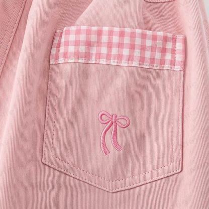 Toddler Girl Animal Print Plaid Trim Pants - image 7