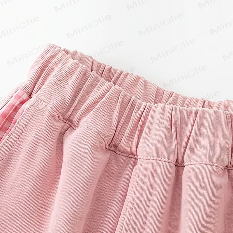Toddler Girl Animal Print Plaid Trim Pants - image 6