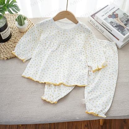 Toddler Girl Animal/Fruit Print Pajama 2-piece Set - White Cherry - 3-4.5T - image 3