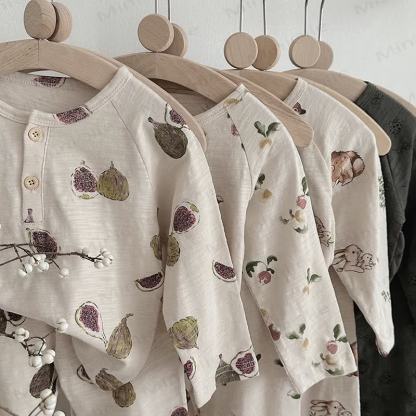 Toddler Baby Beige/Gray Cozy Pajama 2-piece Set - image 7