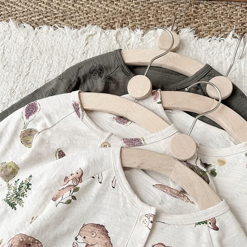 Toddler Baby Beige/Gray Cozy Pajama 2-piece Set - image 8