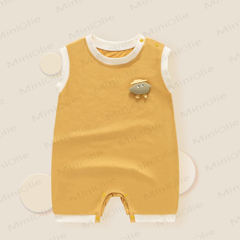 Baby Cartoon Pajamas Sleeveless Romper - image 3
