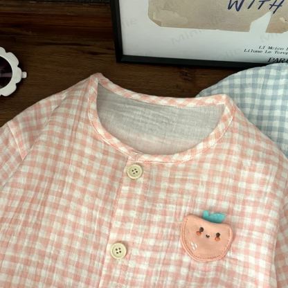 Toddler Animal Print Gingham Lounge Pyjama 2-piece Set - image 6