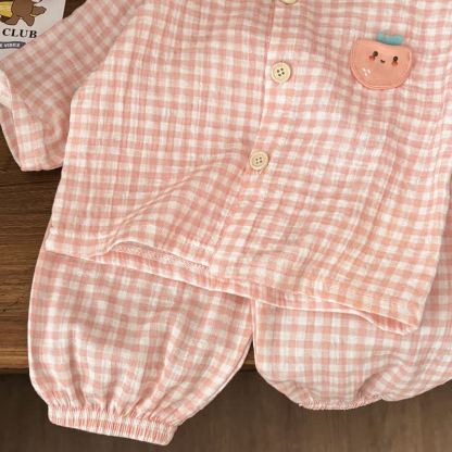 Toddler Animal Print Gingham Lounge Pyjama 2-piece Set - image 10