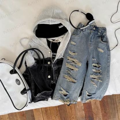 Toddler Boys Blue Ripped Denim Pants - image 3
