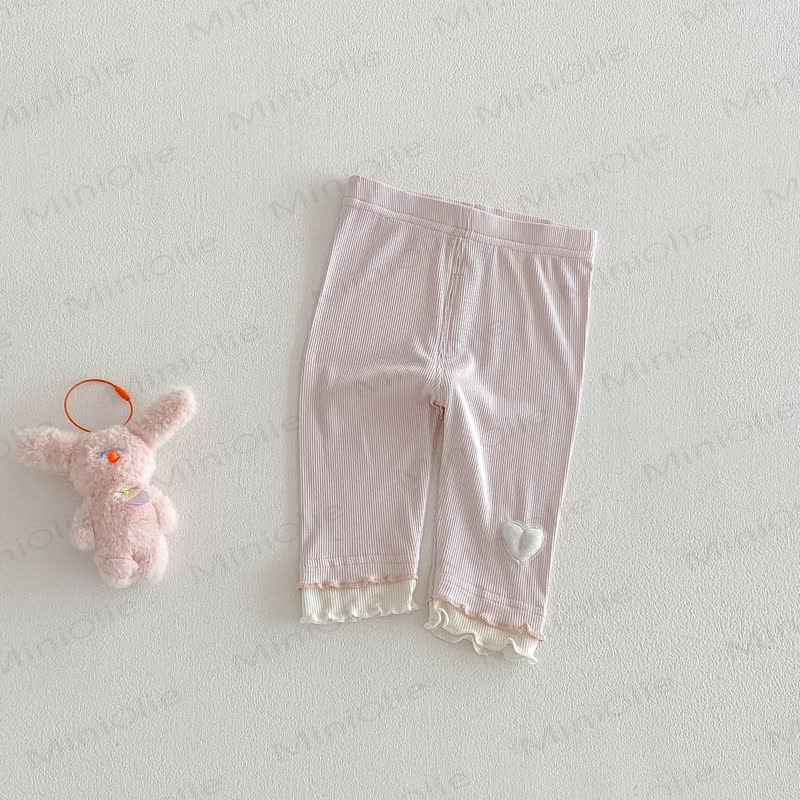 Baby Toddler Girl Solid Color Knitted Leggings - Pink - 2-3T - image 4
