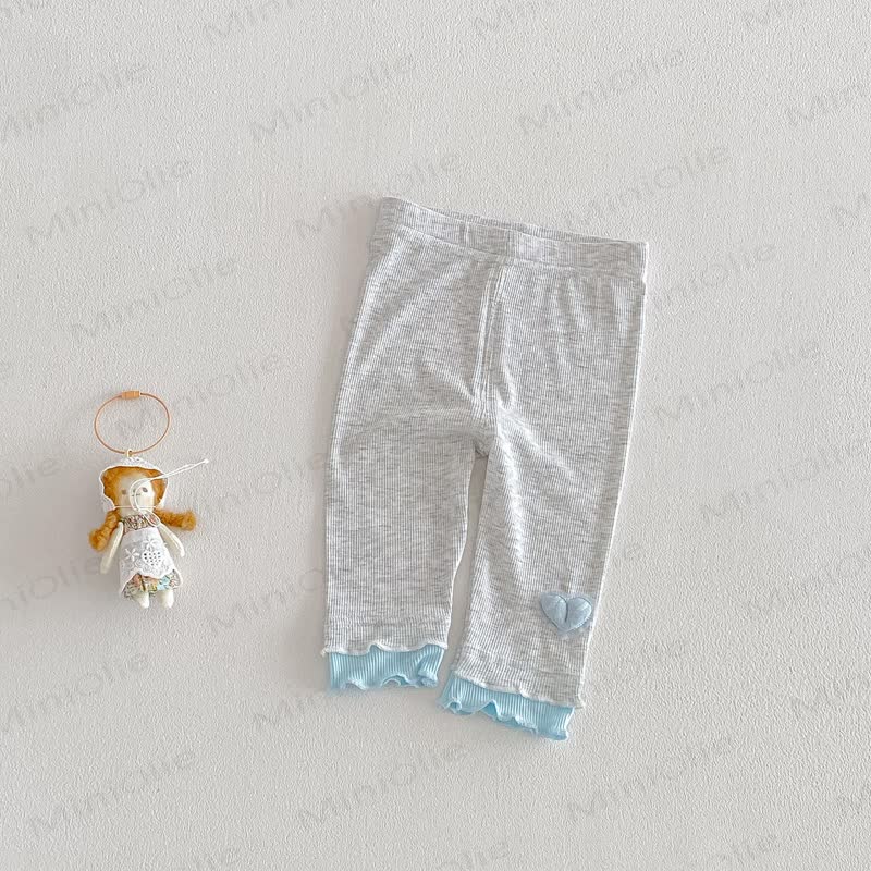 Baby Toddler Girl Solid Color Knitted Leggings - Gray - 2-3T - image 6