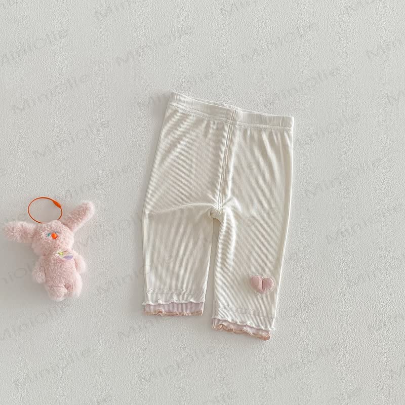 Baby Toddler Girl Solid Color Knitted Leggings - Beige - 2-3T - image 7