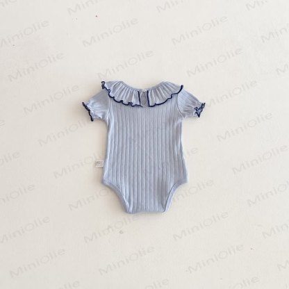 Baby Soft Ribbed Ruffle Collar Bodysuit - image 13