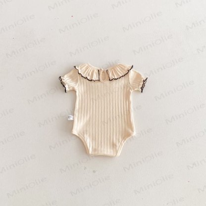 Baby Soft Ribbed Ruffle Collar Bodysuit - image 10