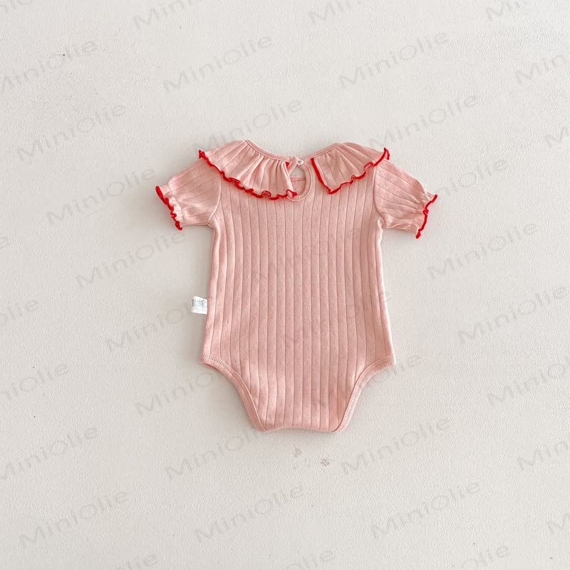 Baby Soft Ribbed Ruffle Collar Bodysuit - image 15