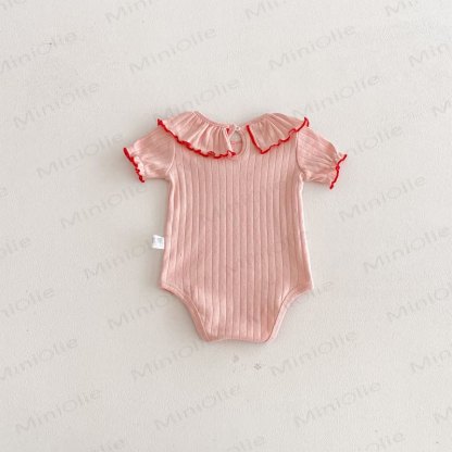Baby Soft Ribbed Ruffle Collar Bodysuit - image 15