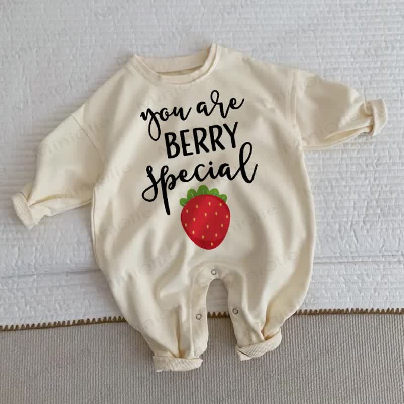YOU ARE BERRY SPECIAL Baby Toddler Beige Romper - Beige - 2-3T - image 1