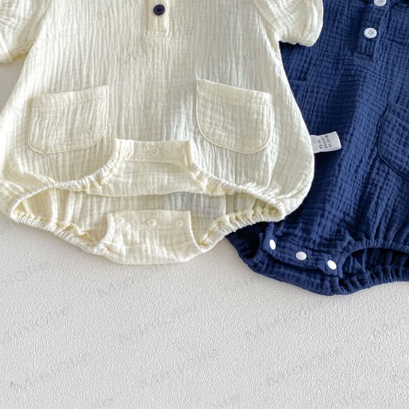 Baby Nautical Collar Pocket Bodysuit - image 10