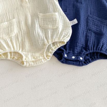 Baby Nautical Collar Pocket Bodysuit - image 9