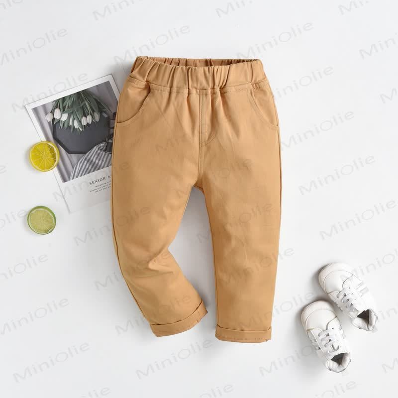 Baby Toddler Boy Solid Color Pants - image 2