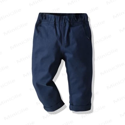 Baby Toddler Boy Solid Color Pants - Navy Blue - 8-9T - image 4