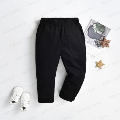Baby Toddler Boy Solid Color Pants - Black - 8-9T - image 7