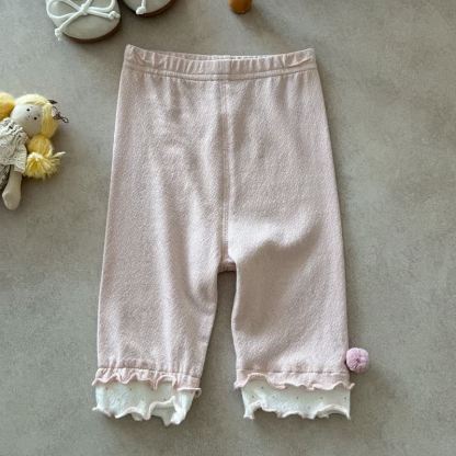 Baby Toddler Girl Polka Dot Ruffle Hem Leggings - Pink - 2-3T - image 3
