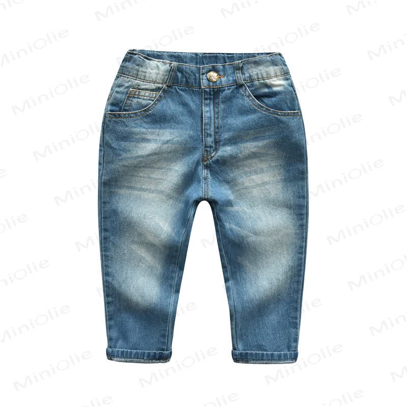 Baby Toddler Boy Denim Blue Jeans - Denim Blue - 8-9T - image 1
