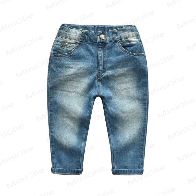 Baby Toddler Boy Denim Blue Jeans - Denim Blue - 8-9T - image 1