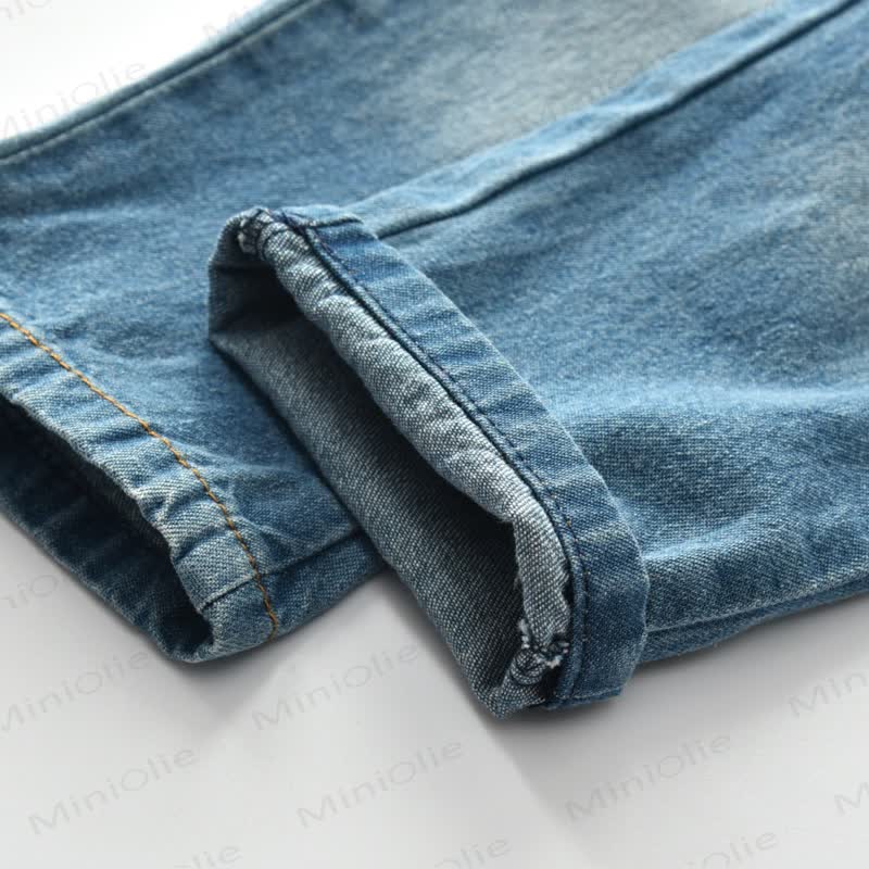 Baby Toddler Boy Denim Blue Jeans - image 8