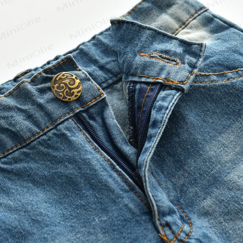 Baby Toddler Boy Denim Blue Jeans - image 4