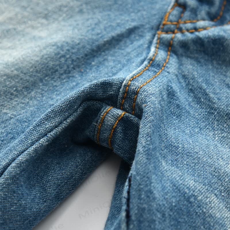 Baby Toddler Boy Denim Blue Jeans - image 7