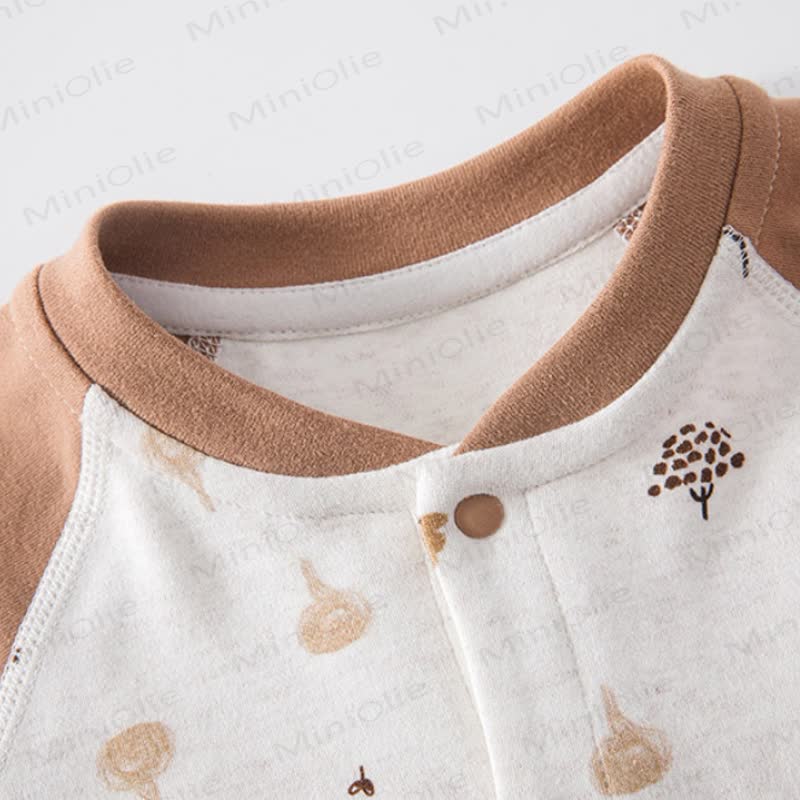 Baby Cotton Long Sleeve Romper - image 8