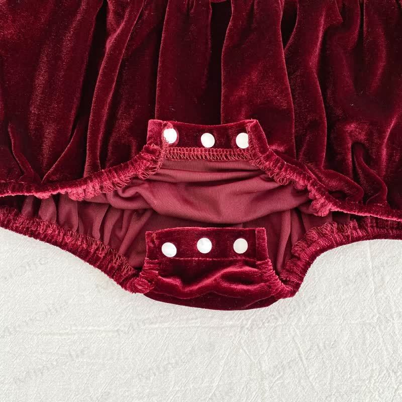 Baby Velvet Lace Collar Bodysuit - image 13