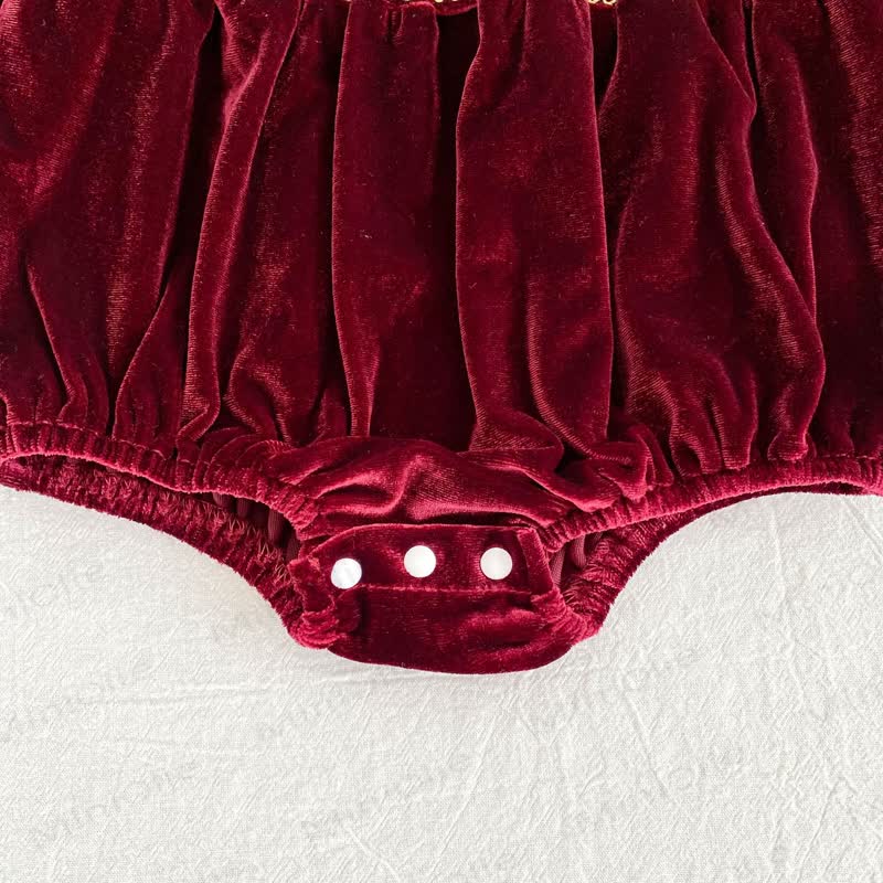 Baby Velvet Lace Collar Bodysuit - image 14