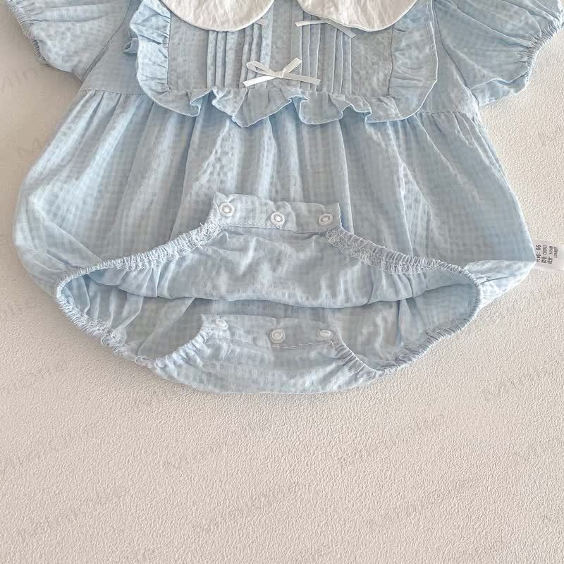 Baby Blue Peter Pan Collar Bodysuit - image 6