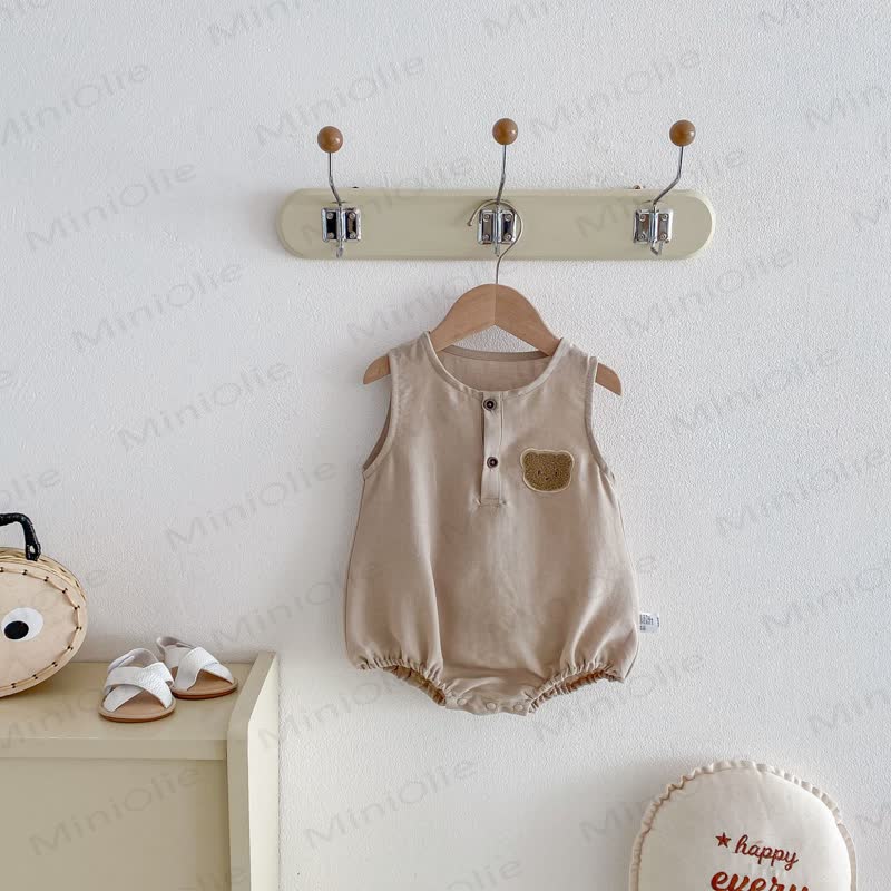 Baby Sleeveless Bear Bodysuit - image 14