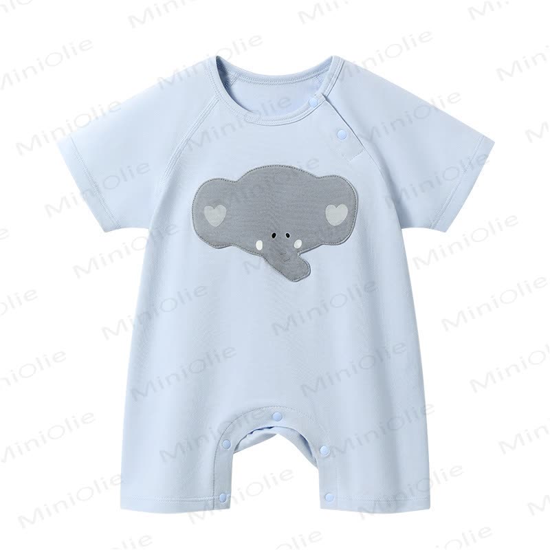 Baby Cotton Short Sleeve Romper - image 3