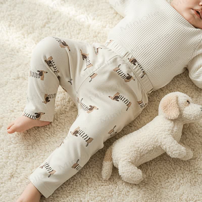 Baby Leopard/Puppy Printed Leggings - image 12