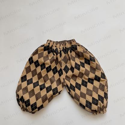 Toddler Baby Loose Fit Versatile Pants - Khaki Plaid - 6-7T - image 6