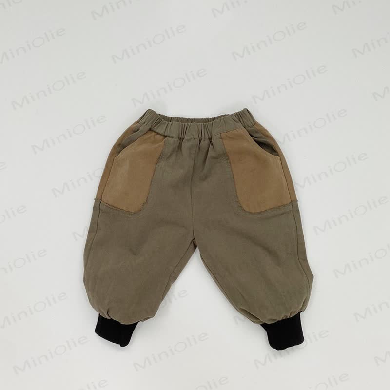 Toddler Baby Loose Fit Versatile Pants - Army Green Contrast - 6-7T - image 10