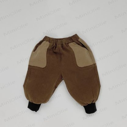 Toddler Baby Loose Fit Versatile Pants - Coffee Contrast - 6-7T - image 11
