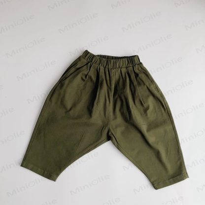 Toddler Baby Loose Fit Versatile Pants - Army Green Loose Fit - 6-7T - image 30