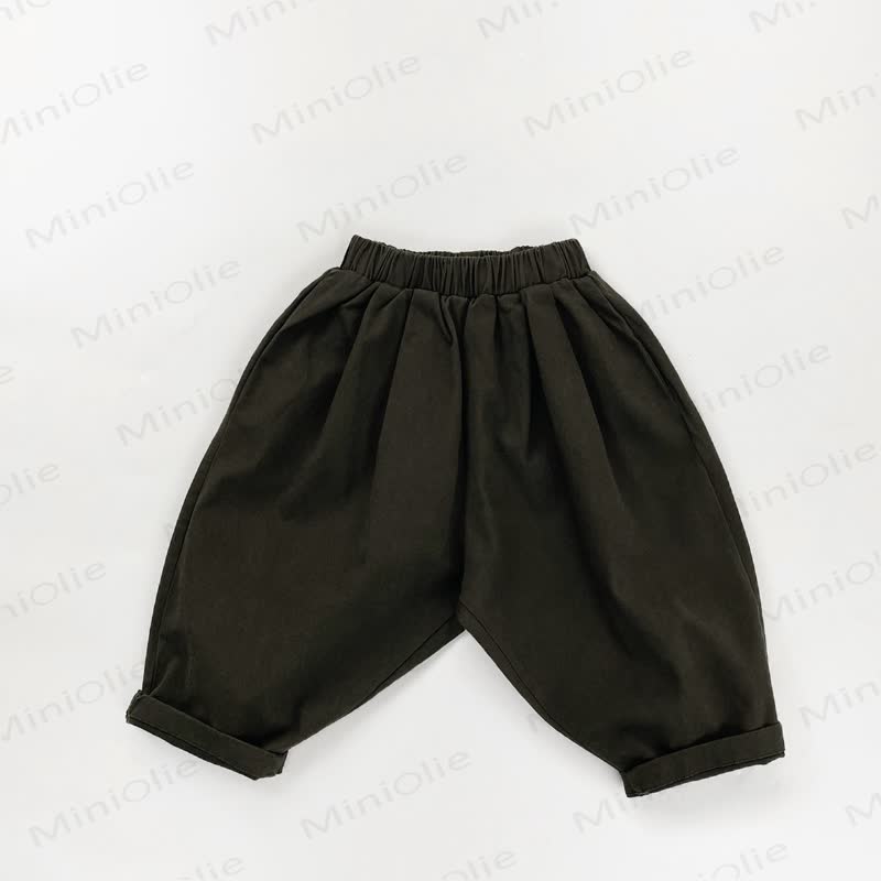 Toddler Baby Loose Fit Versatile Pants - Dark Green Loose Fit - 6-7T - image 32