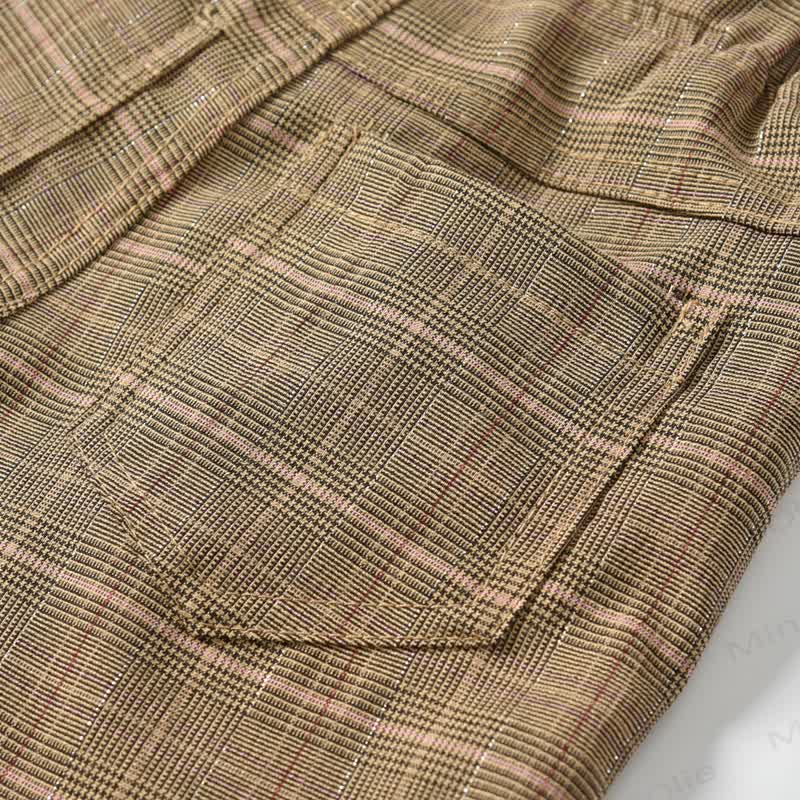 Toddler Boy Vintage Plaid Formal Set with Bow Tie - image 15