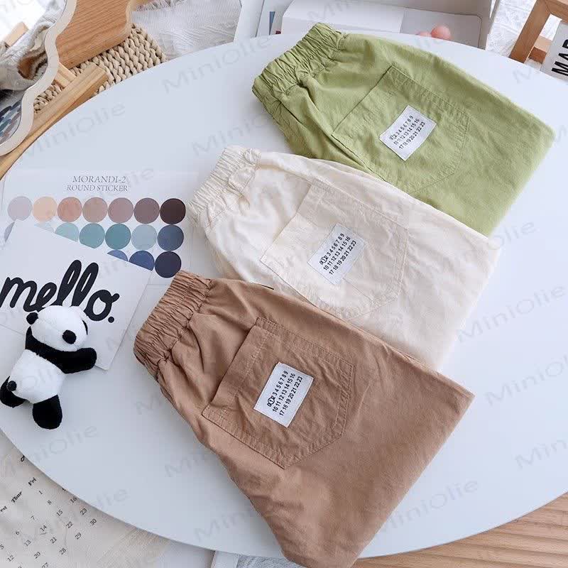Toddler Solid Color Relaxed Roll Hem Pants - image 6